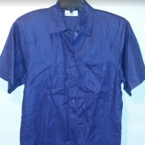 Purple Linen Lord & Taylor Blouse